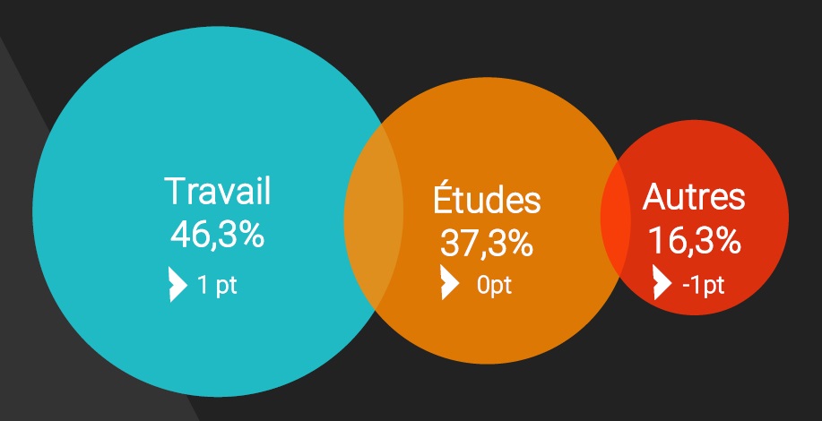 Motif du séjour des locataires en meublé à Paris en 2018