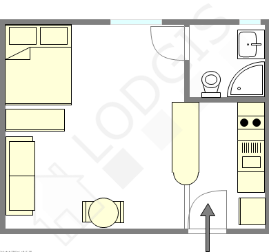 Apartamento París 8° - Plano interactivo