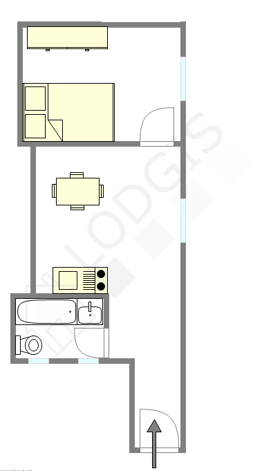 Appartement Paris 5° - Plan interactif