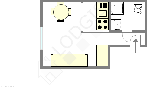 Appartement Paris 18° - Plan interactif