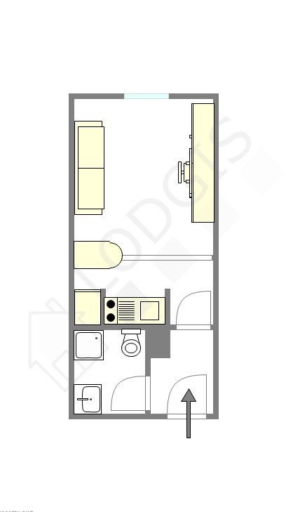 Appartement Paris 11° - Plan interactif