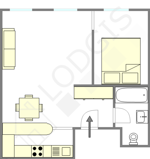 Apartamento París 1° - Plano interactivo