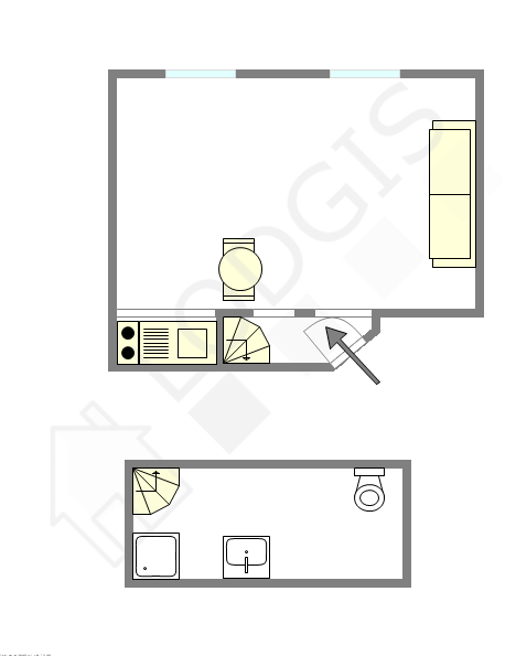 Appartement Paris 16° - Plan interactif