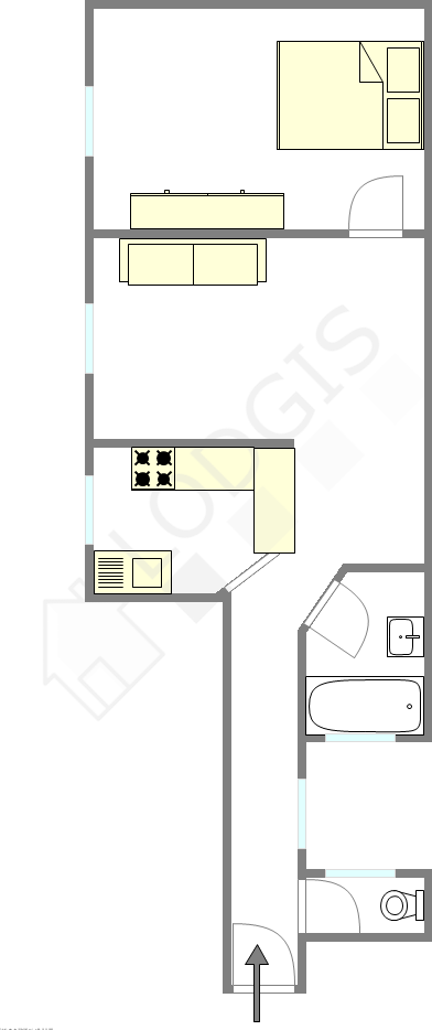 Apartamento París 16° - Plano interactivo