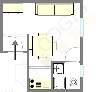 Appartement Paris 17° - Plan interactif