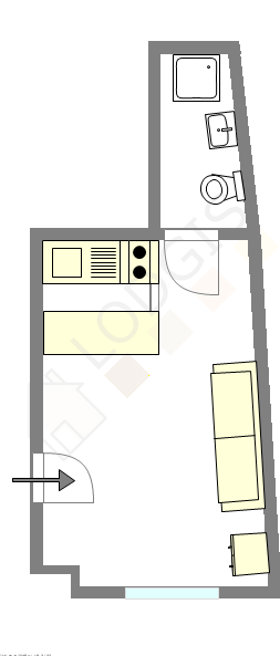 Appartement Paris 17° - Plan interactif