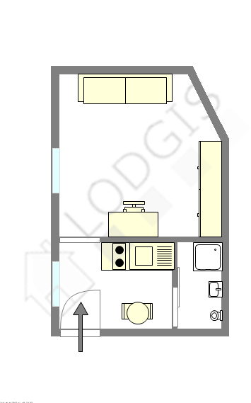 Appartement Paris 11° - Plan interactif
