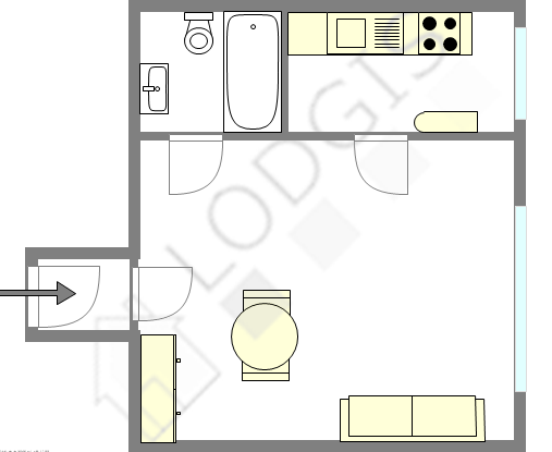 Apartamento París 7° - Plano interactivo