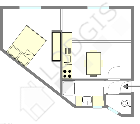 Appartement Paris 10° - Plan interactif