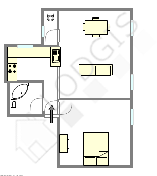 Appartement Paris 10° - Plan interactif