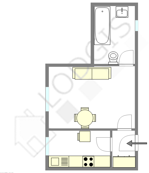 Appartement Paris 18° - Plan interactif
