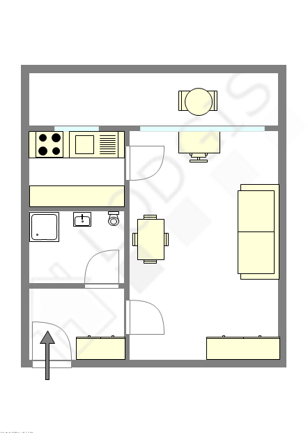 Appartement Paris 13° - Plan interactif