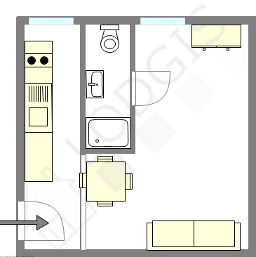 Appartement Paris 11° - Plan interactif