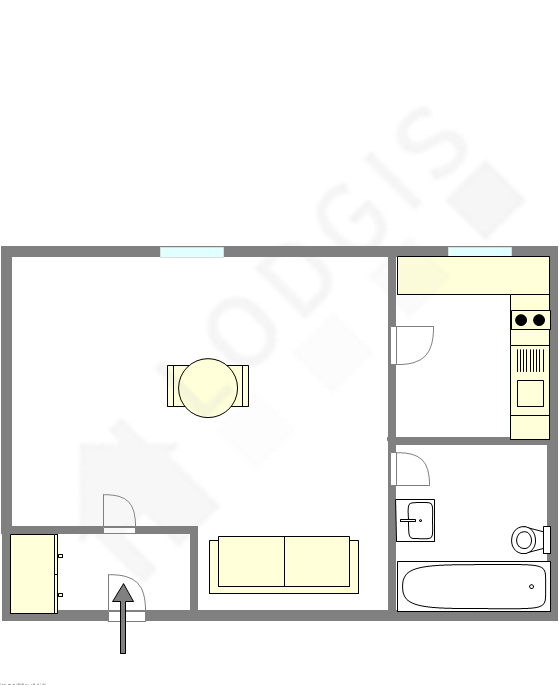 Appartement Paris 8° - Plan interactif