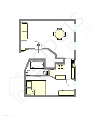 Apartamento Paris 6° - Plano interativo