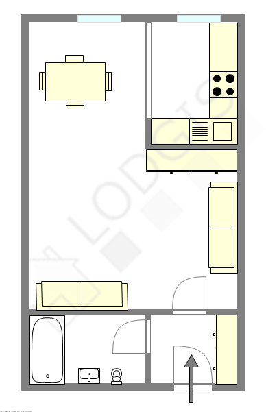 Appartement Paris 11° - Plan interactif