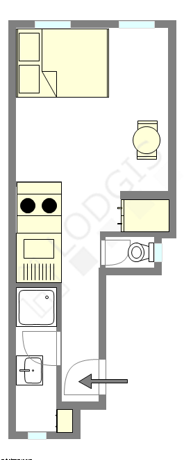 Appartement Paris 8° - Plan interactif