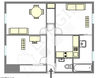 Appartement Haut de seine Nord - Plan interactif