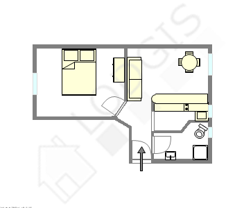 Appartement Paris 11° - Plan interactif