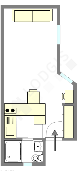 Appartement Paris 18° - Plan interactif