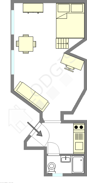 Appartement Paris 11° - Plan interactif