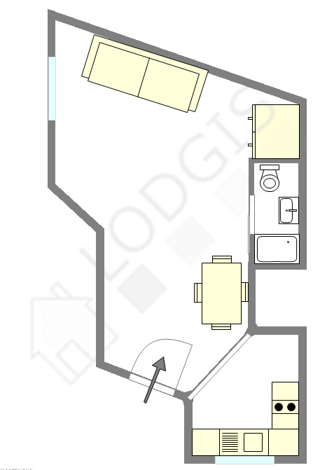Appartement Paris 16° - Plan interactif