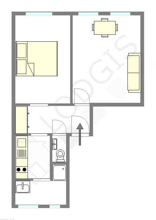 Appartement Paris 5° - Plan interactif