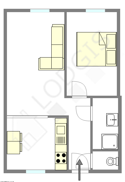 Appartement Paris 5° - Plan interactif