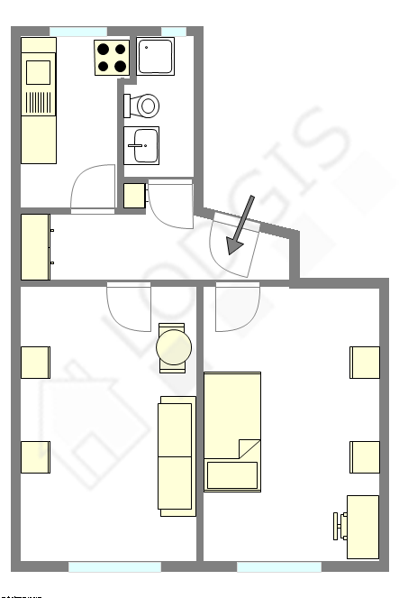 Appartement Seine st-denis Nord - Plan interactif
