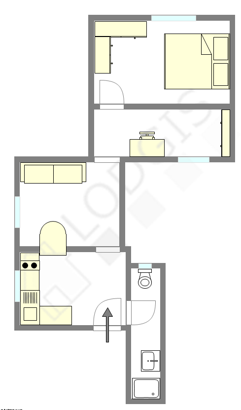 Appartement Paris 17° - Plan interactif