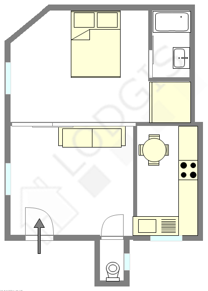 Appartement Paris 11° - Plan interactif