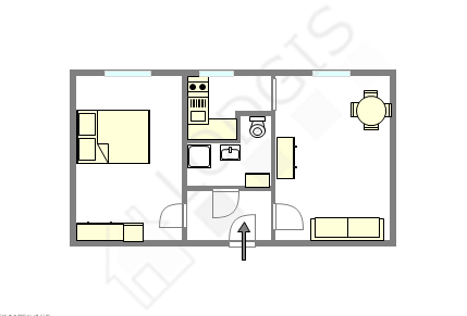 Appartement Paris 5° - Plan interactif