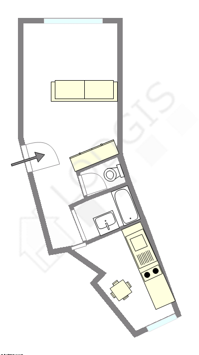 Appartement Paris 9° - Plan interactif