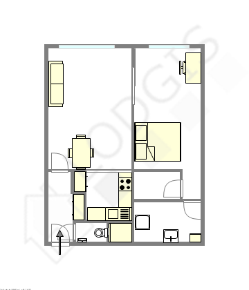 Appartement Paris 5° - Plan interactif
