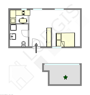 Appartement Paris 3° - Plan interactif