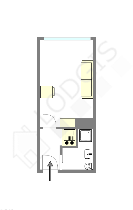 Appartement Paris 13° - Plan interactif