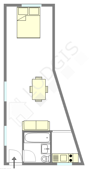 Appartement Paris 4° - Plan interactif