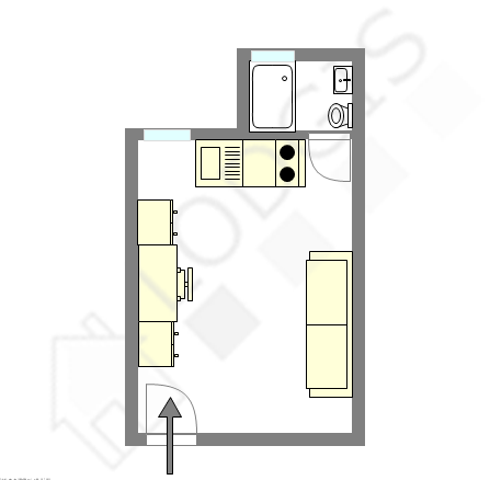 Appartement Paris 15° - Plan interactif