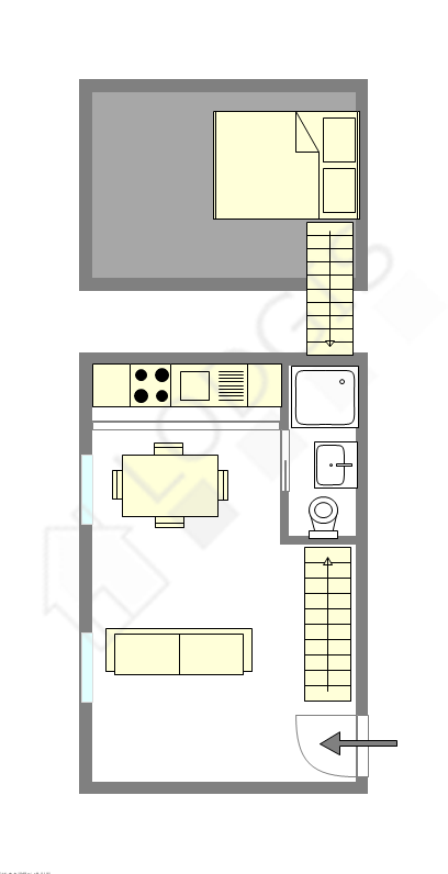Appartement Paris 11° - Plan interactif