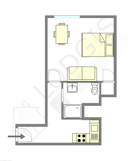 Appartement Paris 10° - Plan interactif