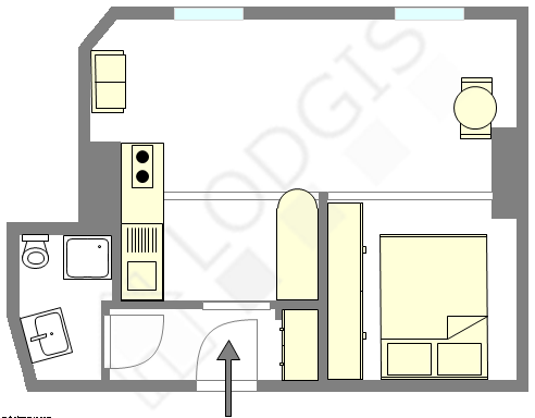 Appartement Paris 9° - Plan interactif