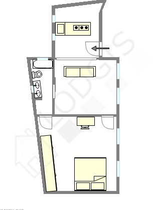 Apartamento Paris 1° - Plano interativo