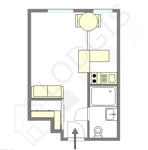 Appartement Paris 15° - Plan interactif