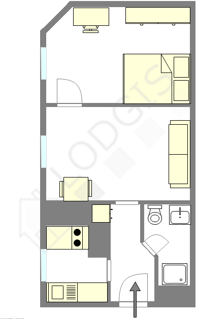 Apartamento París 15° - Plano interactivo