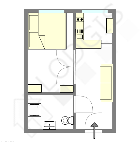 Appartement Paris 16° - Plan interactif
