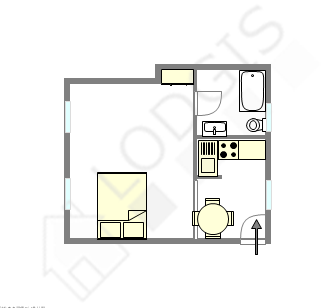 Appartement Paris 4° - Plan interactif
