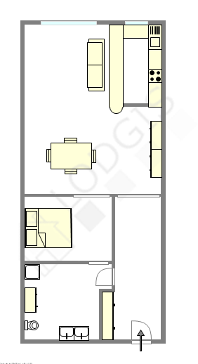 Appartement Paris 16° - Plan interactif