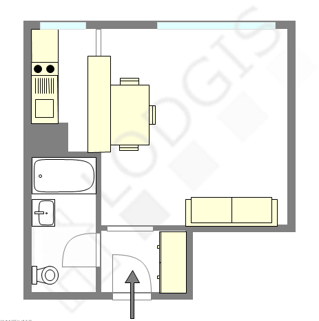 Apartamento París 19° - Plano interactivo