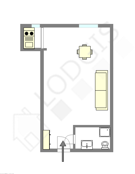 Appartement Paris 12° - Plan interactif