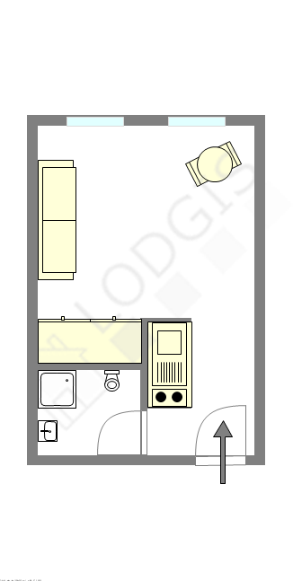 Appartement Paris 11° - Plan interactif